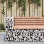 Tuinbank schanskorfontwerp 92x71x65,5 cm massief douglashout Tuinbank schanskorfontwerp 92x71x65,5 cm massief douglashout