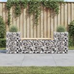 Tuinbank schanskorfontwerp 183x41x60,5 cm massief grenenhout Tuinbank schanskorfontwerp 183x41x60,5 cm massief grenenhout