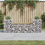 Tuinbank schanskorfontwerp 183x41x60,5 cm geïmpregneerd hout Tuinbank schanskorfontwerp 183x41x60,5 cm geïmpregneerd hout