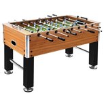 Voetbaltafel 60 kg 140x74,5x87,5 cm staal lichtbruin en zwart Voetbaltafel 60 kg 140x74,5x87,5 cm staal lichtbruin en zwart