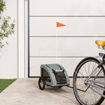 Hondenfietskar oxford stof en ijzer grijs Hondenfietskar oxford stof en ijzer grijs
