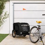 Hondenfietskar oxford stof en ijzer zwart Hondenfietskar oxford stof en ijzer zwart