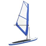 Stand-up paddleboard opblaasbaar met zeilset blauw en wit Stand-up paddleboard opblaasbaar met zeilset blauw en wit