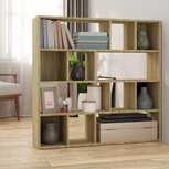 Boekenkast / kamerscherm 105x24x102 cm sonoma eikenkleurig Boekenkast / kamerscherm 105x24x102 cm sonoma eikenkleurig