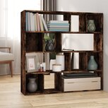 Boekenkast/kamerscherm 105x24x102 cm gerookt eikenkleurig Boekenkast/kamerscherm 105x24x102 cm gerookt eikenkleurig