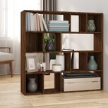 Boekenkast/kamerscherm 105x24x102 cm bruineikenkleurig Boekenkast/kamerscherm 105x24x102 cm bruineikenkleurig