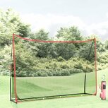 Golftrainingsnet 305x91x213 cm polyester zwart en rood Golftrainingsnet 305x91x213 cm polyester zwart en rood