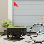 Fietskar 30 kg ijzer zwart en groen