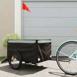 Fietskar 45 kg ijzer zwart en grijs