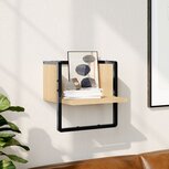 Wandschap met stang 30x25x30 cm sonoma eikenkleurig Wandschap met stang 30x25x30 cm sonoma eikenkleurig
