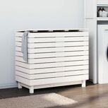 Wasmand 88,5x44x76 cm massief grenenhout wit Wasmand 88,5x44x76 cm massief grenenhout wit