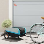 Fietskar 30 kg ijzer zwart en blauw