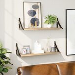 Wandschappen 2 st 60x15x15,5 cm sonoma eikenkleurig Wandschappen 2 st 60x15x15,5 cm sonoma eikenkleurig
