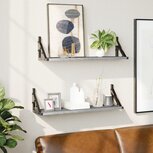 Wandschappen 2 st 60x15x15,5 cm grijs sonoma eikenkleurig Wandschappen 2 st 60x15x15,5 cm grijs sonoma eikenkleurig