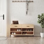 Schoenenbank 102x35x55 cm bewerkt hout sonoma eikenkleurig Schoenenbank 102x35x55 cm bewerkt hout sonoma eikenkleurig