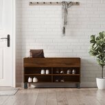 Schoenenbank 102x35x55 cm bewerkt hout sonoma eikenkleurig Schoenenbank 102x35x55 cm bewerkt hout sonoma eikenkleurig