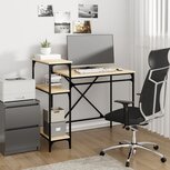 Bureau schappen 105x50x90 bewerkt hout en ijzer sonoma eiken Bureau schappen 105x50x90 bewerkt hout en ijzer sonoma eiken