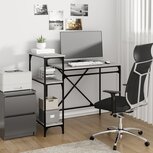 Bureau 105x50x90 bewerkt hout en ijzer grijs sonoma eiken Bureau 105x50x90 bewerkt hout en ijzer grijs sonoma eiken