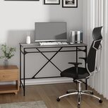 Bureau 100x50x75 cm bewerkt hout en ijzer grijs sonoma eiken Bureau 100x50x75 cm bewerkt hout en ijzer grijs sonoma eiken
