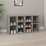 Schoenenbank 103x30x54,5 cm bewerkt hout grijs sonoma eiken Schoenenbank 103x30x54,5 cm bewerkt hout grijs sonoma eiken