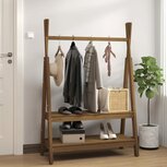 Kledingrek 100x45,5x150 cm massief grenenhout honingbruin Kledingrek 100x45,5x150 cm massief grenenhout honingbruin