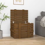 Opbergbox 58x40,5x42 cm massief grenenhout honingbruin Opbergbox 58x40,5x42 cm massief grenenhout honingbruin