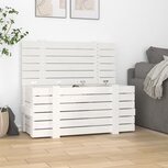 Opbergbox 91x40,5x42 cm massief grenenhout wit Opbergbox 91x40,5x42 cm massief grenenhout wit