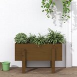 Plantenbak 62x30x38 cm massief grenenhout honingbruin Plantenbak 62x30x38 cm massief grenenhout honingbruin