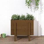 810552 Plantenbak 62x50x57 cm massief grenenhout honingbruin 810552 Plantenbak 62x50x57 cm massief grenenhout honingbruin