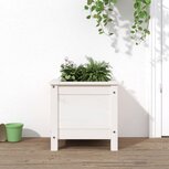 Plantenbak 40x40x39 cm massief grenenhout wit Plantenbak 40x40x39 cm massief grenenhout wit