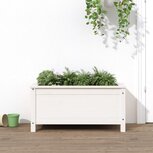 Plantenbak 82,5x40x39 cm massief grenenhout wit Plantenbak 82,5x40x39 cm massief grenenhout wit