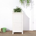 Plantenbak 40x40x78 cm massief grenenhout wit Plantenbak 40x40x78 cm massief grenenhout wit