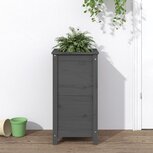 Plantenbak 40x40x78 cm massief grenenhout grijs Plantenbak 40x40x78 cm massief grenenhout grijs