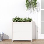 Plantenbak 82,5x40x78 cm massief grenenhout wit Plantenbak 82,5x40x78 cm massief grenenhout wit
