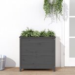 Plantenbak 82,5x40x78 cm massief grenenhout grijs Plantenbak 82,5x40x78 cm massief grenenhout grijs