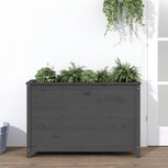 Plantenbak verhoogd 119,5x40x78 cm massief grenenhout grijs Plantenbak verhoogd 119,5x40x78 cm massief grenenhout grijs