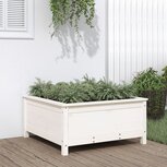Plantenbak 82,5x82,5x39 cm massief grenenhout wit Plantenbak 82,5x82,5x39 cm massief grenenhout wit