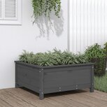 Plantenbak 82,5x82,5x39 cm massief grenenhout grijs Plantenbak 82,5x82,5x39 cm massief grenenhout grijs