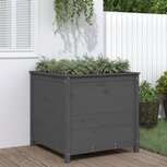 Plantenbak 82,5x82,5x78 cm massief grenenhout grijs Plantenbak 82,5x82,5x78 cm massief grenenhout grijs