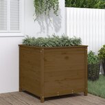 Plantenbak 82,5x82,5x78 cm massief grenenhout honingbruin Plantenbak 82,5x82,5x78 cm massief grenenhout honingbruin