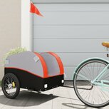 Fietskar 45 kg ijzer zwart en oranje Fietskar 45 kg ijzer zwart en oranje