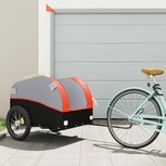 Fietskar 45 kg ijzer zwart en oranje Fietskar 45 kg ijzer zwart en oranje