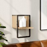 Wandschap met stang 20x25x30 cm sonoma eikenkleurig Wandschap met stang 20x25x30 cm sonoma eikenkleurig
