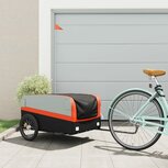 Fietskar 45 kg ijzer zwart en oranje Fietskar 45 kg ijzer zwart en oranje