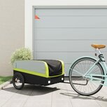 Fietskar 45 kg ijzer zwart en groen Fietskar 45 kg ijzer zwart en groen