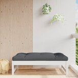 Tuinvoetenbank 120x80 cm massief grenenhout wit Tuinvoetenbank 120x80 cm massief grenenhout wit
