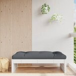 Tuinvoetenbank 120x80 cm massief grenenhout wit Tuinvoetenbank 120x80 cm massief grenenhout wit
