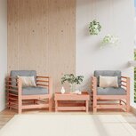 Tuinstoelen 2 st met kussens massief douglashout Tuinstoelen 2 st met kussens massief douglashout
