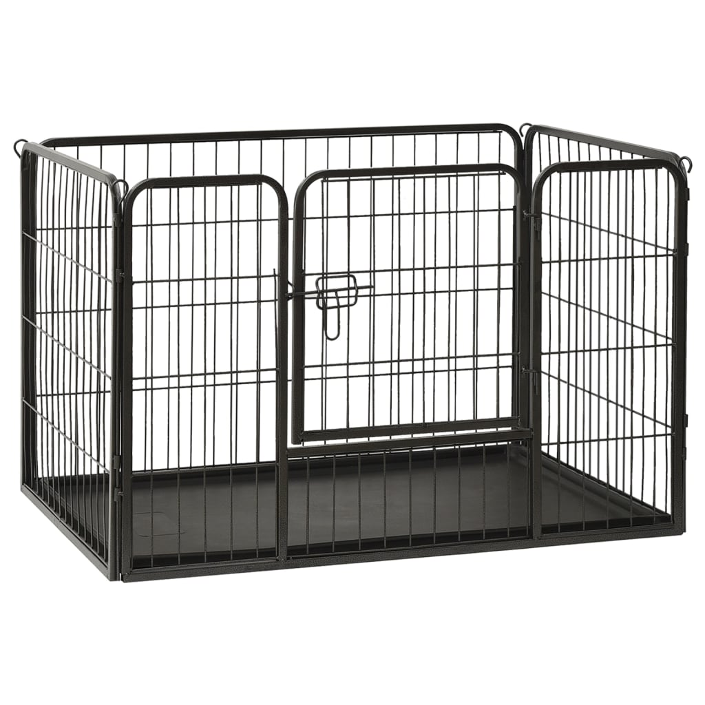 VidaXL Puppyren 91,5x59x61 cm staal