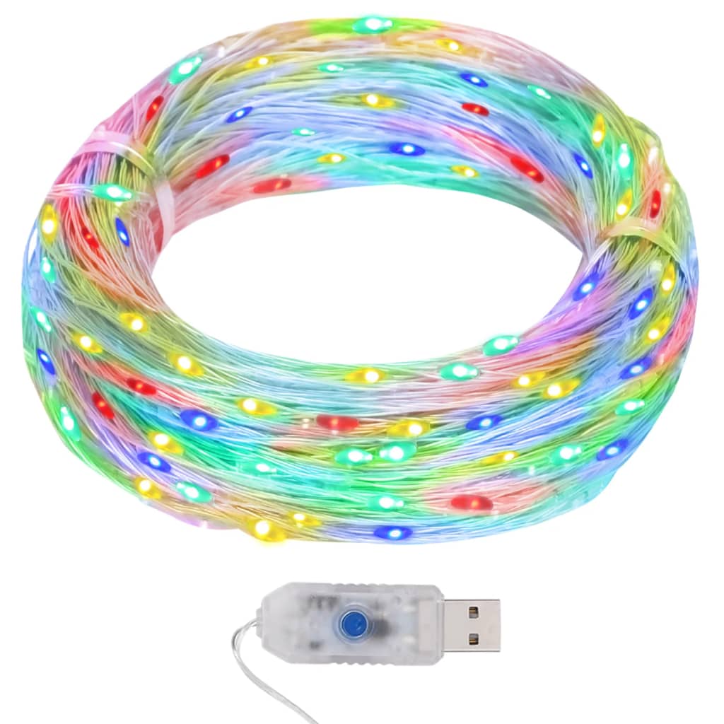 VidaXL Lichtsnoer met 400 microLED's meerkleurig 8 functies 40 m